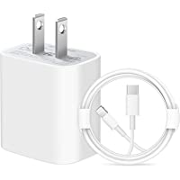 iPhone 11 12 13 Fast Charger [Apple MFi Certified] 20W PD Type C Power Wall Charger with 6FT Charging Cable Compatible…
