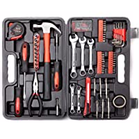 CARTMAN 148Piece Tool Set General Household Hand Tool Kit with Plastic Toolbox Storage Case Socket and Socket Wrench…