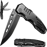 Spring Assisted Knife - Pocket Folding Knife - Military Style - Boy Scouts Knife - Tactical Knife - Good for Camping…