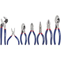 WORKPRO 7-piece Pliers Set (8-inch Groove Joint Pliers, 6-inch Long Nose, 6-inch Slip Joint, 4-1/2 Inch Long Nose, 6…