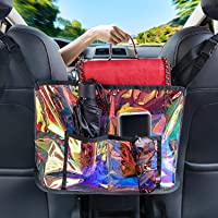 DORPU Car Seat Organizer, 3-Pocket Car Net Pocket Handbag Holder Between Seats, Fashion Purse Holder for Car…