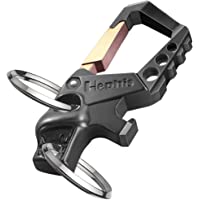 Hephis Heavy Duty Key Chain Bottle Opener,Carabiner Car Key Chains for Men and Women