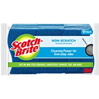 Scotch-Brite Non-Scratch Scrub Sponges, For Washing Dishes and Kitchen Use, 9 Scrub Sponges