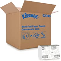 Kleenex Multifold Paper Towels (02046), White, 8 Packs/Convenience Case, 150 Tri Fold Paper Towels/Pack, 1,200 Towels…