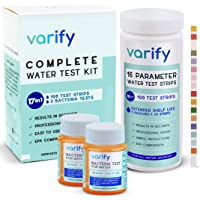 17 in 1 Premium Drinking Water Test Kit - 100 Strips + 2 Bacteria Tests - Home Water Quality Test - Well and Tap Water…