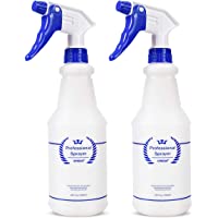 Plastic Spray Bottles 2 Pack, 24 Oz, Bealee All-Purpose Sprayer for Cleaning Solutions, Heavy Duty Spraying Leak Proof…