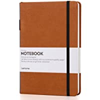 Thick Classic Notebook with Pen Loop - Lemome A5 Wide Ruled Hardcover Writing Notebook with Pocket + Page Dividers Gifts…