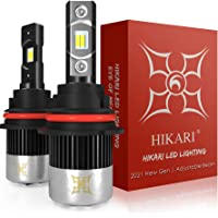 Hikari 9004/HB1 LED Bulbs,12000LM High Lumens Dual Beam LED Conversion Kit,Japan CSP LED Tech,30W Thunder CSP LED…
