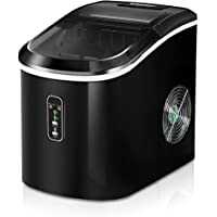 Euhomy Ice Maker Machine Countertop,26 lbs in 24 Hours, 9 Cubes Ready in 6 Mins,Electric Ice Maker and Compact Potable…