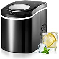 TRUSTECH Ice Maker Machine for Countertop, Self-Cleaning Function, 26Lbs/24H Portable Ice Maker, 9 Cubes Ready in 6 Mins…