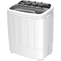 VIVOHOME Electric Portable 2 in 1 Twin Tub Mini Laundry Washer and Spin Dryer Combo Washing Machine with Drain Hose for…
