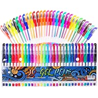 Gel Pens for Adult Coloring Books, 30 Colors Gel Marker Colored Pen with 40% More Ink for Drawing, Doodling Crafts…