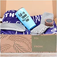 KEDRIAN Care Package Box, Warm & Relaxing Sympathy Blanket, Socks, Tumbler, Mask, Candle, Perfect Get Well Gifts for…