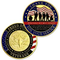 Military Veterans Challenge Coin Thank You for Your Service Appreciation Gift