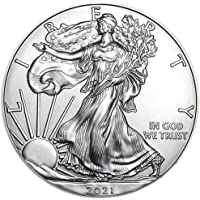 2021 American Silver Eagle .999 Fine Silver with Our Certificate of Authenticity Dollar Uncirculated US Mint
