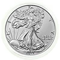 2021 American Silver Eagle Type 2 .999 Fine Silver in Direct Fit Air Tite with our Certificate of Authenticity Dollar…