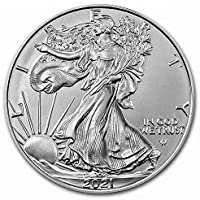 2021 American Silver Eagle Type 2 .999 Fine Silver with Our Certificate of Authenticity Dollar Uncirculated US Mint