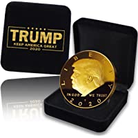 Donald Trump Coin 2020 with Gift Box - Gold Plated Collectible Coin, Protective Case (Donald Trump Coin with Gift-Box)