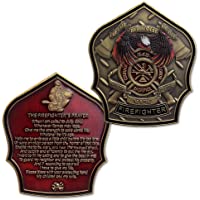 Fireman Prayer Firefighter Challenge Coin