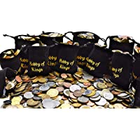 100 Different Coins from Many Countries Around The World Including A Coin Bag Small Purse!