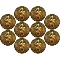 Armor of God, Bulk Pack of 10 Mighty Warrior Religious Challenge Coins, Memory Verse Tool for Teen Bible Study, for Men…