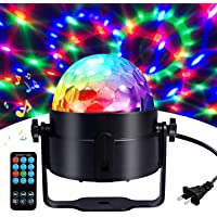Disco Ball Disco Lights-COIDEA Party Lights Sound Activated Storbe Light With Remote Control DJ Lighting,Led 3W RGB…