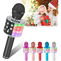 Verkstar Karaoke Microphone,Upgrade Bluetooth Wireless Karaoke Mic for Kids Adults Portable Handheld Singing Speaker…