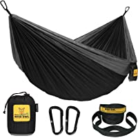 Wise Owl Outfitters Camping Hammock - Portable Hammock Single or Double Hammock Camping Accessories for Outdoor, Indoor…