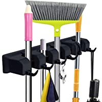 Mop and Broom Holder Wall Mount - CINEYO - Heavy Duty Broom Holder Wall Mounted or Tool Organizer For Home Garden Garage…