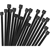 Hmrope 100pcs Cable Zip Ties Heavy Duty 12 Inch, Premium Plastic Wire Ties with 50 Pounds Tensile Strength, Self-Locking…