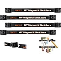Vanitek 4 Heavy-Duty 12" Magnetic Tool Holder Racks | Super Strong Metal Magnet Storage Tool Organizer Bars Set | Great…