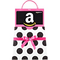 Amazon.com Gift Card in a Polka Dot Reveal (Classic Black Card Design)