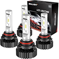 SEALIGHT 9005/HB3 9006/HB4 LED Bulbs Combo Package CSP Chips 14000LM 6000K Cool White