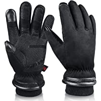 OZERO Waterproof Winter Gloves Men Women -30 ℉ Cold Proof Touchscreen Anti Slip Silicon Palm - Heated Glove Thermal for…
