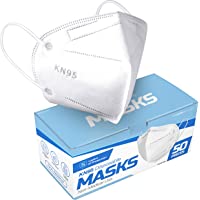 Lyka Distribution KN95 Face Masks - 50 Pack - 5 Layer Protection Breathable KN95 Face Mask - Filtration>95% with…