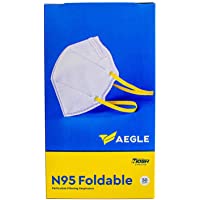Aegle N95 Mask, USA, NIOSH-approved, 50 Pack in anti-counterfeit packaging, Particulate Respirator, STS-F100