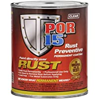 POR-15 Rust Preventive Coating- Clear - 1 pt - Stop Rust & Corrosion Permanently, Anti-Rust Non-Porous Protective…