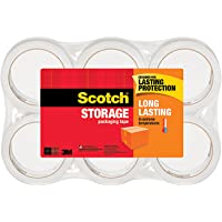 Scotch Long Lasting Storage Packaging Tape, 1.88" x 54.6 yd, Designed for Storage and Packing, Stays Sealed in Weather…