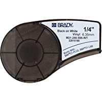 Brady Authentic (M21-250-595-WT) All-Weather Vinyl Label for Indoor/Outdoor Identification, Laboratory and Equipment…