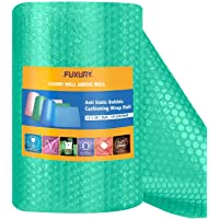 Fuxury Green Anti-Static Bubble cushion Wrap Roll Air Bubble Roll 1 Roll 36 Feet,Perforated Every 12",Included 10…