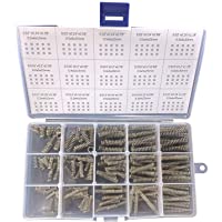 CREEYA Compression Springs Assortment Kit, 15 Different Sizes 225pcs Mini Stainless Steel Springs for Repairs, 0.39" to…