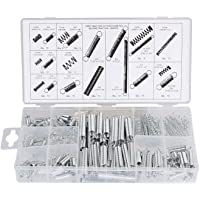 200 Piece Muzerdo Spring Assortment Set | Zinc Plated Compression and Extension Springs