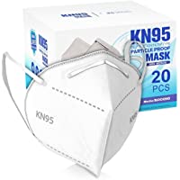 artnaturals Face Mask - 20 Pack White Disposable Face Masks Protection W/Ear-loop, Filtered Masks From Dust, Pollen…