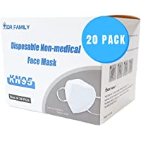 Dr. Family 20 Units Disposable KN95 Face Masks, Non-Woven 5-Layer Disposable Mask, Elastic Ear Loops, Adjustable Nose…