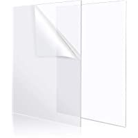 YSTIME 8" x 12" Clear Acrylic Sheet Plexiglass Plastic Sheet for Crafts Transparent Acrylic Board with Protective Paper…