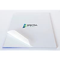 12"x12" (1/16") Clear Polycarbonate Sheet -Choose All Sizes & THICKNESSES- by Spectra Glass- UV Coating on Both Sides…