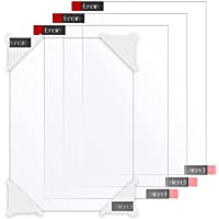 Enoin 4pcs 8 x 12 Inch Clear Acrylic/Plexiglass Sheet 0.040" 1/25 Inch Thick, Plastic Sheet Transparent Board Panel for…
