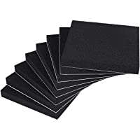 Self Adhesive Rubber Pads, 4 Inch Long X 4 Inch Wide X 1/2 Inch Thick Neoprene Sound Dampening Foam Rubber Non-Slip…