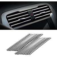 20 Pieces Car Air Conditioner Decoration Strip for Vent Outlet, Universal Waterproof Bendable Air Vent Outlet Trim…