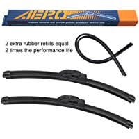 AERO Voyager 13" + 13" Premium All-Season OEM Quality Windshield Wiper Blades with Extra Rubber Refill + 1 Year Warranty…